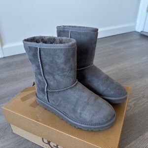 UGG Charcoal Suede Boots